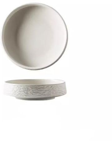 Platos de Camping Plato hondo creativo martillado en blanco y negro for restaurante, Hotel, plato de Pasta, plato de cerámica for cocina privada, plato especial for cena, plato for servir Plato Decora