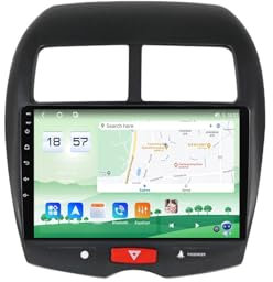 HYNMSM Android 12 2 Din Autoradio Stereo Radio per Mi-tsubishi ASX 1 2010-2016, 10 IPS TouchScreen Auto Ricevitore AV Multimediale Digitale Wireless CarPlay Android Auto Radio FM AM/DAB+/RDS/DSP/BT