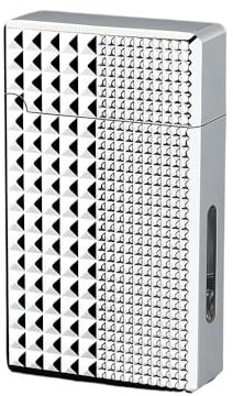 2025 Metal Smart Kerosinfeuerzeug mit Sprachaktivierung, vier Zündmodi, mit sichtbarem Ölfenster, nachfüllbares tragbares Kerosinfeuerzeug, geeignet for Kerzencamping (Brennstoff nicht im Lieferumfang