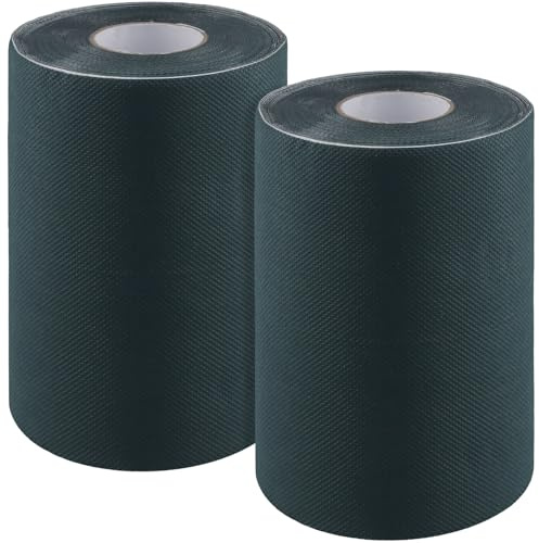 CHUENKUK 2 Rollos Cinta Adhesiva Césped Artificial 15cm x 10m Verde Autoadhesiva para Unión Costuras Jardín Exterior Terrazas Balcones
