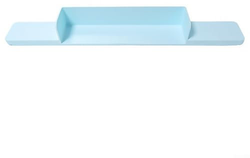 Protector de borde de silicona para bañeras y fregaderos de cocina evita derrames de agua (azul)
