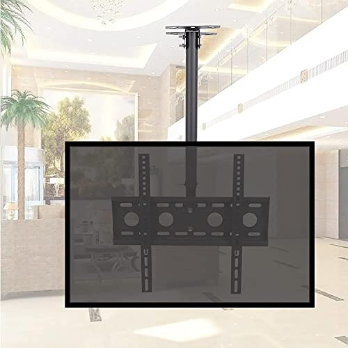 Supporto TV, unità TV, Supporto da soffitto, Supporto Girevole Regolabile per la Maggior Parte dei televisori da 26-60 Pollici, VESA Massimo 400x400 mm, carico Fino a 32 kg/70 libb