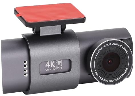 ZASCHMOY Cámara de Tablero 4K con Doble Lente de 1080p, Visión Nocturna de Gran Angular, Sensor de Gravedad, Vigilancia de Estacionamiento de 24 H y Grabación de Bucle