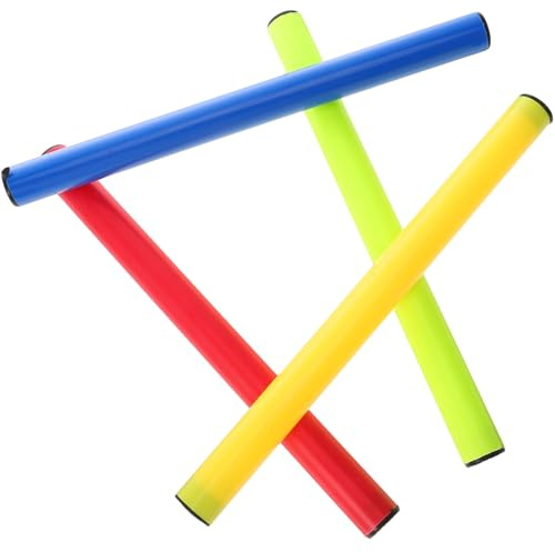 Alipis Bâtons De Relais De Course en Plastique 2,8 Cm Léger 4 Pièces Accessoires Athlétisme Garçon Et Filles Et Adultes Sport Compétition Piste Et Terrain