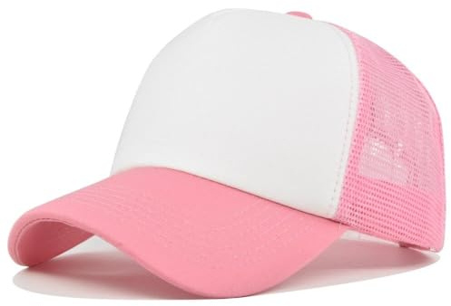 Boolavard Premium 5-Panel Mesh Back Trucker Hat, Classic High Profile Foam Front Snapback Cap, Breathable Outdoor Adventure Sun Hat for Men and Women