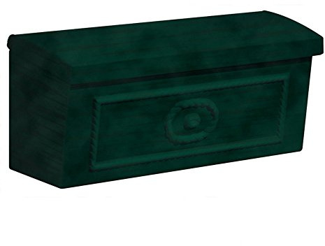 Salsbury Industries 4560GRN Townhouse Surface Mounted Mailbox, Green