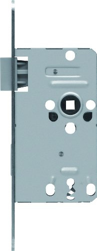ABUS 208225 Tür-Einsteckschloss mit Buntbartschlüssel TK10 R S silber für DIN-rechts Türen