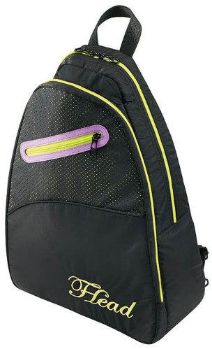 HEAD Tennisrucksack Womans Slingback, Schwarz/Grün/Rosa, 34 x 20 x 47 cm, 283084
