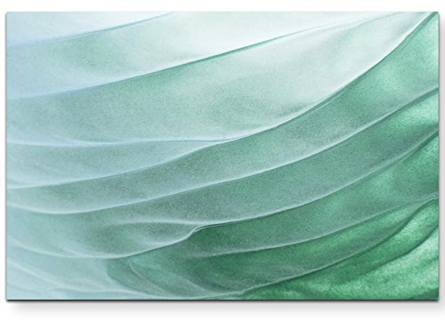 Leinwandbilder | Bilder Leinwand 120x80cm Abstrakt – grüne Wellen
