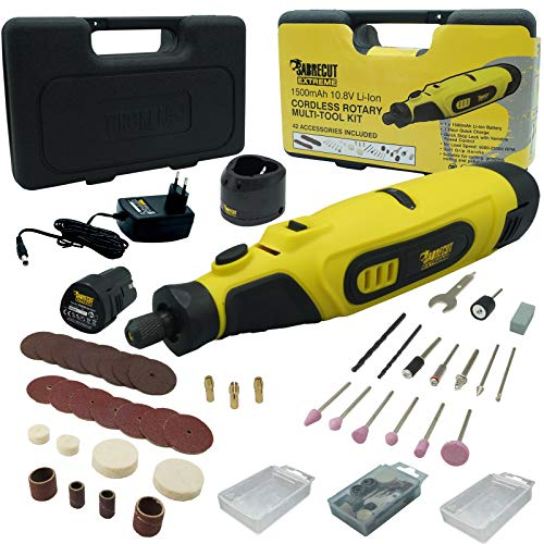 SabreCut CraftMate SCMG002EU ion de Litio 10.8 v herramienta Rotativa sin Cables Multipurpose con 42 Accesorios Incluidos