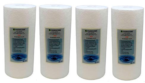 Finerfilters 10” x 4.5” Jumbo Sediment Filter 1 Micron 4 Pack