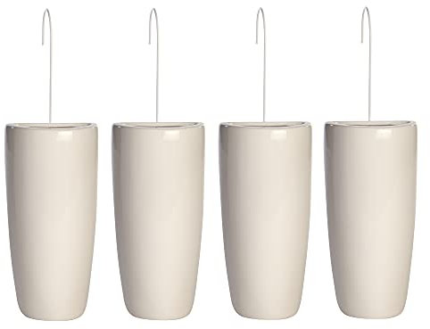 Ceramic Radiator Humidifier - Set of 4 | Hanging Humidity Control with Hanging Hooks | Air Moisture for Home | Storage Heater Air Moisturiser | Aromatherapy | M&W