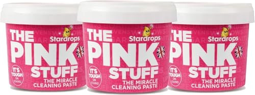 The Pink Stuff Miracle Lot de 3 pâtes nettoyantes 500 g