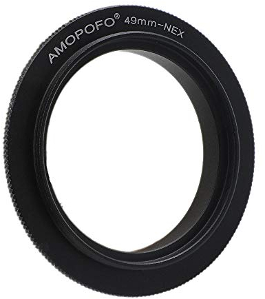 49 mm NEX macro reverse ring, suitable for macro shots, compatible with E-bayonet, A6300, A7, A7R, NEX-6, NEX-5, NEX-3; NEX-5N, NEX-C3, NEX-5R