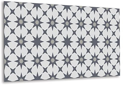 Decormat pannelli murali piastrelle da cucina rivestimento murale pannelli in vinile adesivi da parete in PVC vinile 100 x 50 cm - stelle