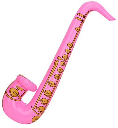 WedDecor Gonfiabile Chitarra Sassofono Giocattoli Bomboniere Palloncino, Accessori per Strumenti Musicali per Bambini e Adulti Decorazione per Feste, Addio al Nubilato, 1pc, Rosa