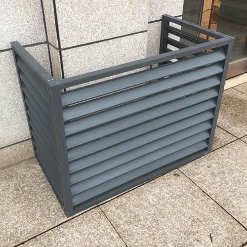 Cubiertas multifuncionales para bombas de piscina para unidades exteriores, cubierta de privacidad para aire acondicionado de balcón, soporte de aire acondicionado exterior, reducción de ruido ( Color