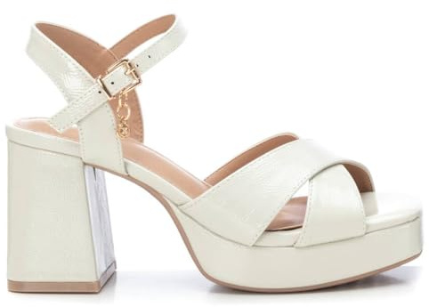 XTI - Sandalia Mujer Hielo - Calzado Cómodo y Versátil - Moda casual - Modelo 14235602 (Talla 38)
