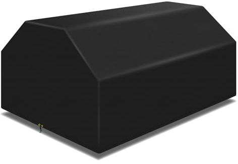 PATIO PLUS Picnic Table Cover Waterproof,Heavy Duty 420D Oxford Fabric Garden Furniture Cover( 157x145x76cm, Black)