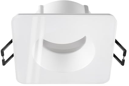 SLV NEW TRIA 68, Deckeneinbauring, L: 8.3 B: 8.3 H: 3.55 cm, IP 65, inklusiv Glas, weiß