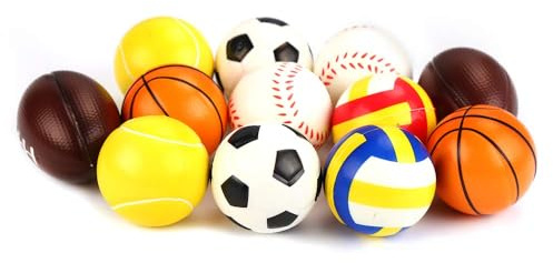 SULOLI 12 Pezzi Pallina Antistress,Sport Palline Antistress