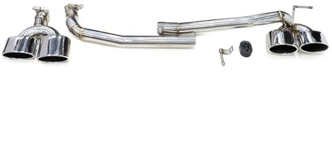 Auspuffendrohr Für Mercedes Für Benz W204 C200 C180 C260 C63 2008-2013 Edelstahl-Auspuffrohr-Schalldämpferspitze Auto-Schalldämpfer(Silver 26cm)