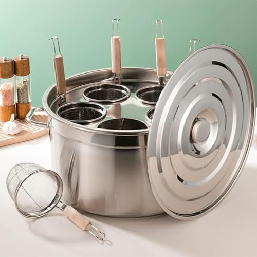 Edelstahltopf, Pastatopf, Mehrzweck-Topf-Set aus Edelstahl mit Einsätzen, Sieb, Kochplatten für Haushaltsküche, kommerzielles Restaurant, Mehrzweck-Töpfe und PE