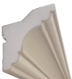 COVING Cornice Plaster Coated LED Lighting Lightweight Uplighter - WALL SH30, 2 metres Long Moulding Trim (80mm x 80mm)