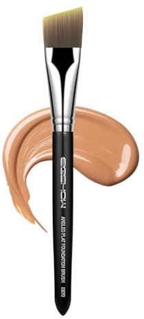 EIGSHOW Brochas para base, brochas mascarilla facial planas, brochas de maquillaje en ángulo, brochas de maquillaje suaves y flexibles, ideales para polvos cremosos o bases líquidas(E870B)