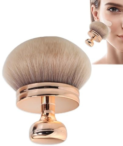 Tnhsvp Extra Large Makeup Brush, Tanning Body Brush Applicator, Oval Body Makeup Applicator, Rose Gold Professional Makeup Blending Tool, for Face and Body