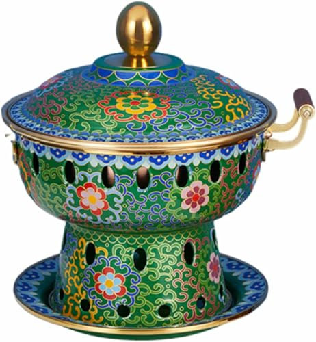 Chafing Dishes - Small Copper Pot for A Single Person, Hot Fat Pot, Traditional China Hot Cloisonne, Commercial Alcohol Pot, Hot Red Copper Pot ~/
