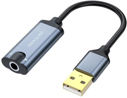 YUNNIAN Carte Sonore USB Carte Son Externe USB À 3 5 Mm Adaptateur STÉRÉO Carte SATÉ