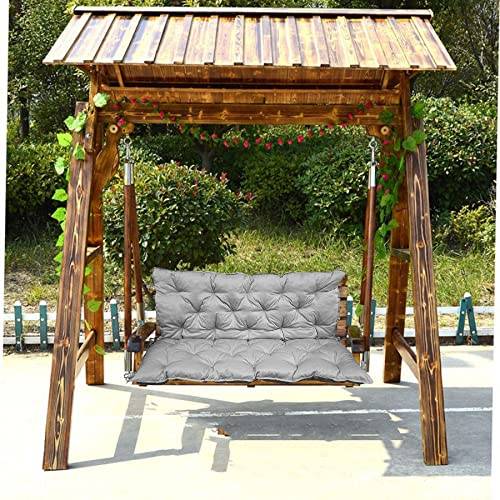 Waterproof Cushion for 2 3 Seater Hollywood Swing Non Slip Patio Seat Pad with Ties Light Gray 150 x 100 x 10 cm Ideal for Swing Chair Comfort