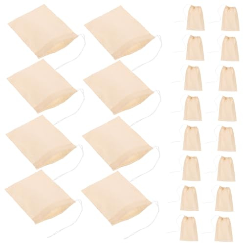 DECOMELODY 300pezzi Bustine Di Tè Usa e Getta Vuote Filtro in Carta Sacchetti Filtro Per Tè Sfuso Coulisse Per Conservare e Filtrare Perfettamente