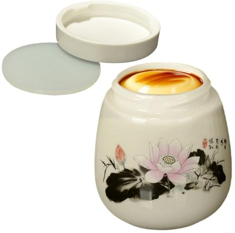 Raypontia Coupelles Pour Œufs Cocotte - Décoration de Table en Céramique 220ml,Coupes à Œufs Coddlés avec Couvercles - Pour Usage Domestique Cuisine Hôtel Restaurant Appartement Entreprises Location