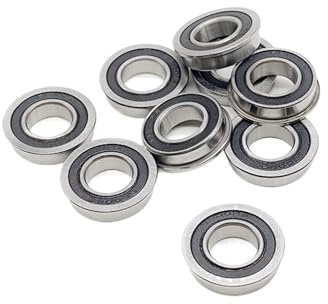 10 pezzi F6800RS 10X19X5 mm cuscinetto a sfere con flangia a doppia copertura in gomma cuscinetto a sfere a profonda 10×19×5 mm