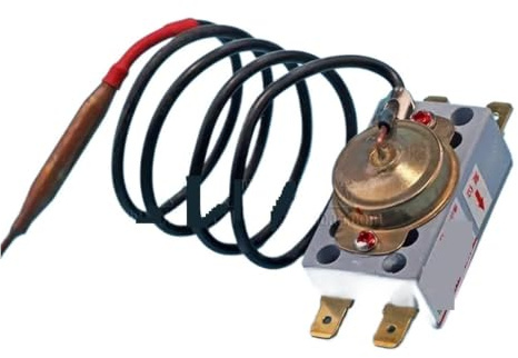 Termostato WQS93-12T, calentador de agua Manual 20A, interruptor Control limitador temperatura 4 enchufes con sonda 93 ℃