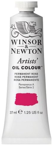 Winsor & Newton Artists' Oil Paint, 37ml Tube, Permanent Rose