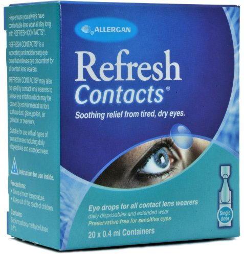 Refresh Contact Eye Drops 20 X 0.4ml, White
