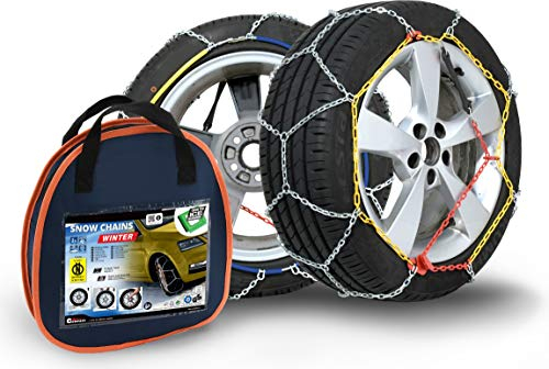 COMPASS Schneeketten Winter für Reifen 225/55 R17 ÖNORM, TÜV geprüft (x120) 1 Paar