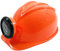 BUSDUGA 2826 Kinder Bauhelm orange mit LED-Stirnlampe