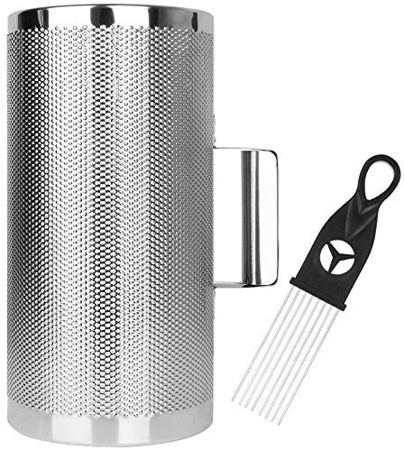 12 x 6 Stainless Steel Guiro Instrument Latin Percussion Metal Guiro Shaker with Scraper Percussion Instrument, Guira Dominicana, Wiro Musical