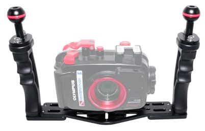 nitescuba NS10 undervattenskamera bricka med utdragbart handtag, grepp fäste för GoPro, PT059, RX100 UWhus, universellt mjukt handtag (NS10eu)