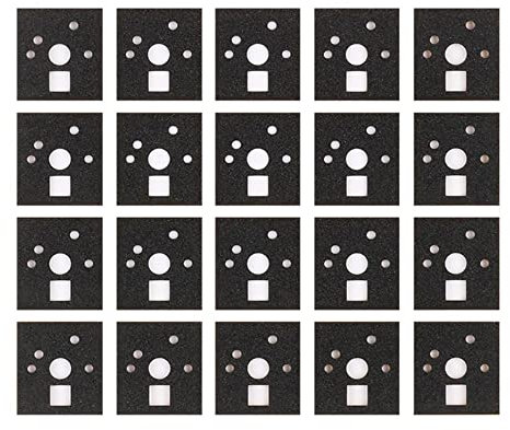 120 PCS Mechanische Tastatur Schaft Pad Schalter Aufkleber Filme, 0,5 mm Geräuschdämpfer Schaumstoff Schallreduzierung Pads für Hot-Swap-Tastatur (EVA)