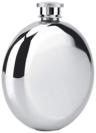 Edel Flachmann Rund - Hüft Flasche Für Frauen 5 Z 150Ml Edelstahl Wein Whisky Alkohol - Ottle Brandy Porta Whisky Petacas Pata