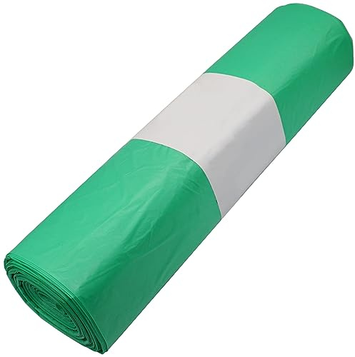 Paquete de 50 bolsas de basura de 120 litros, bolsas de basura verdes de 70 x 110 cm, bolsas de basura