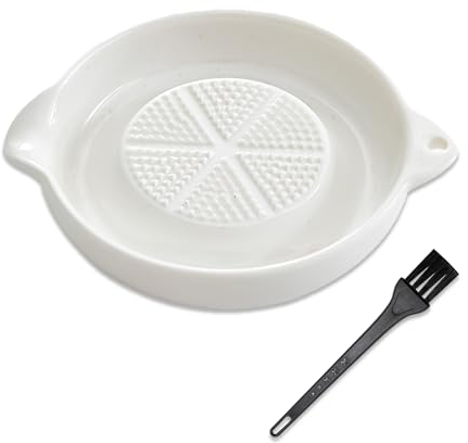Râpe à gingembre en céramique - Dents tranchantes avec brosse - Passe au lave-vaisselle - Pour ail, muscade, céleri, carottes, etc. (style 1)