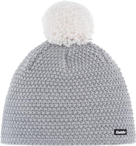 Eisbär Jamie Pompon Mütze hellgrau/White