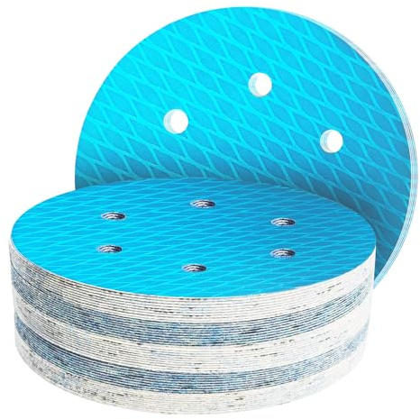 150mm Sanding Discs 400 Grit 6 Holes, 50 Pieces