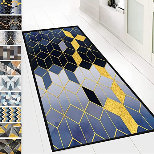 Generico Tappeto da Cucina 120 x 450 cm Poliestere Lavabile Passatoia da Cucina Moderno Economico per Interni, Esterni, Camera da Letto, Cucina, Ingresso A